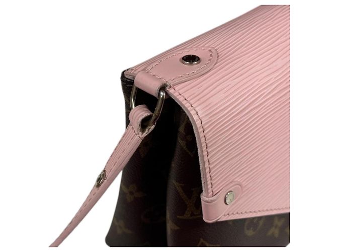 Borsa a tracolla Louis Vuitton Saint Michel Monogram Marrone Rosa - vista 10