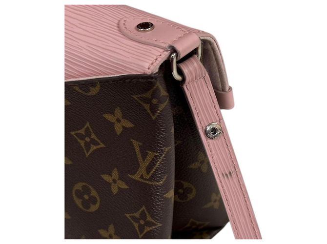 Borsa a tracolla Louis Vuitton Saint Michel Monogram Marrone Rosa - vista 13