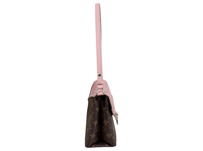 Borsa a tracolla Louis Vuitton Saint Michel Monogram Marrone Rosa - vista 4