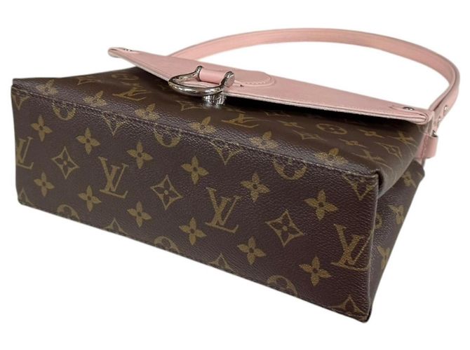 Borsa a tracolla Louis Vuitton Saint Michel Monogram Marrone Rosa - vista 5