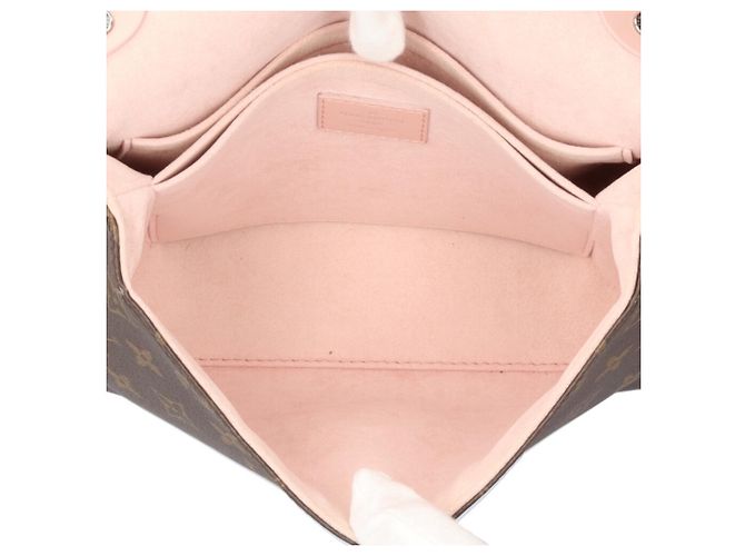 Borsa a tracolla Louis Vuitton Saint Michel Monogram Marrone Rosa - vista 6