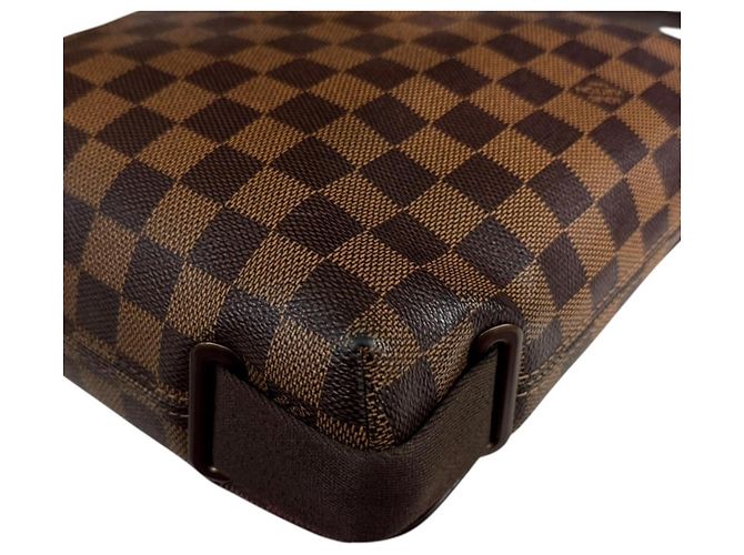 Borsa a tracolla Louis Vuitton Brooklyn PM Damier Marrone - vista 12