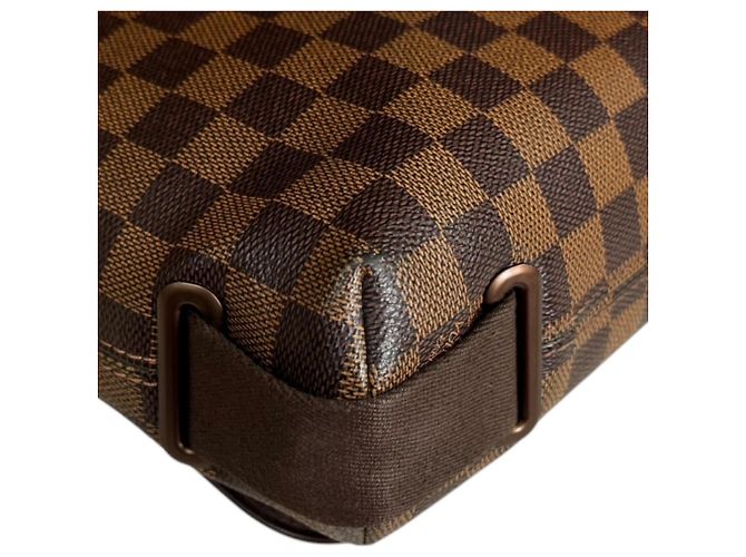 Borsa a tracolla Louis Vuitton Brooklyn PM Damier Marrone - vista 13