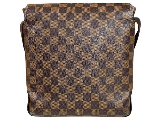 Borsa a tracolla Louis Vuitton Brooklyn PM Damier Marrone - vista 3