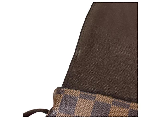 Borsa a tracolla Louis Vuitton Brooklyn PM Damier Marrone - vista 7