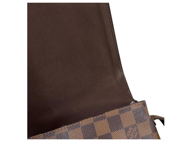 Borsa a tracolla Louis Vuitton Brooklyn PM Damier Marrone - vista 8