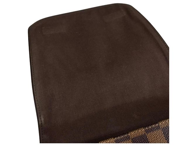 Borsa a tracolla Louis Vuitton Brooklyn PM Damier Marrone - vista 9