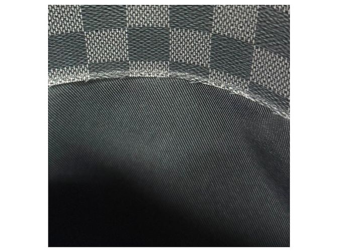 Borsa a tracolla Louis Vuitton District MM NM Damier Graphite Marrone Nero - vista 7