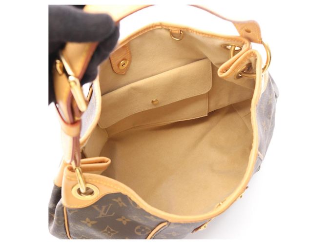 Borsa a tracolla Louis Vuitton Galliera PM Monogram Marrone - vista 3