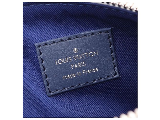 Borsa a mano Louis Vuitton Keepall XS Monogram Watercolor Bianco Multicolore Blu navy - vista 4