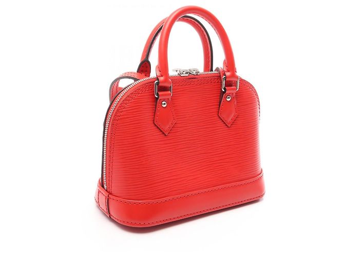 Bolso de hombro 2-Way Louis Vuitton Nano Alma Epi Coquelicot Roja - vista 2