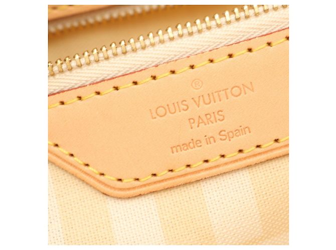 Borsa Tote Louis Vuitton Neverfull GM Marrone Beige - vista 4