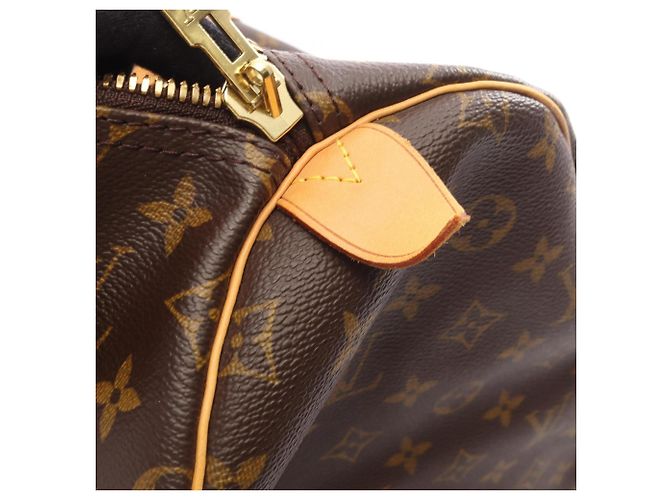 Louis Vuitton Keepall 55 Monogram Brown Boston Bag Castaño - vista 10