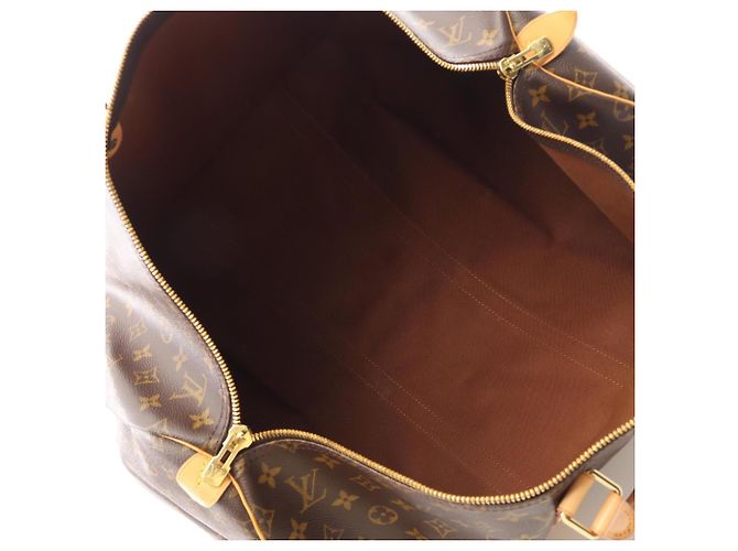 Louis Vuitton Keepall 55 Monogram Brown Boston Bag Castaño - vista 3