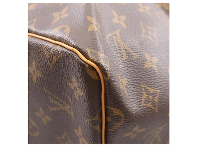 Louis Vuitton Keepall 55 Monogram Brown Boston Bag Castaño - vista 7