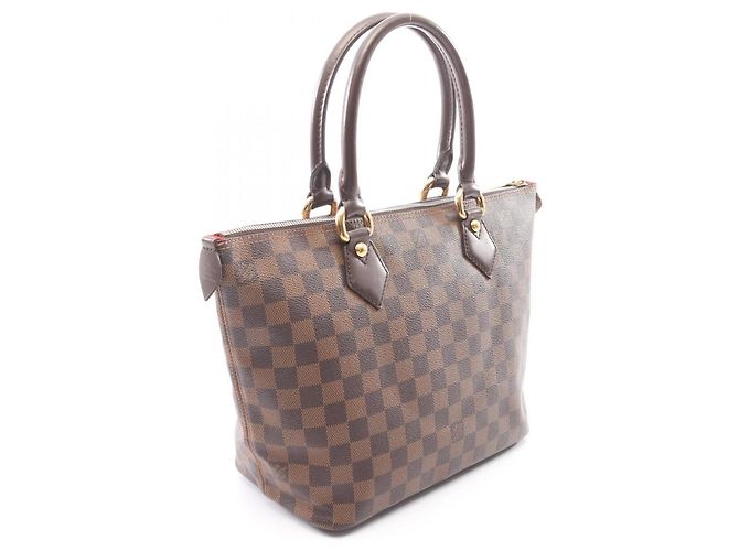 Louis Vuitton Saleya PM Tote Bag Braun Damier ebene - Ansicht 2