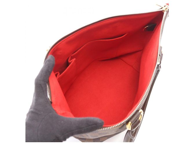 Louis Vuitton Saleya PM Tote Bag Braun Damier ebene - Ansicht 3