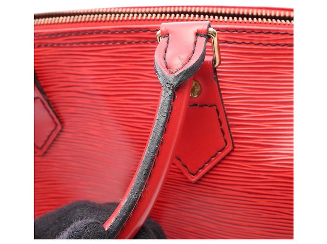 Borsa Louis Vuitton Speedy 25 Epi Rosso - vista 13