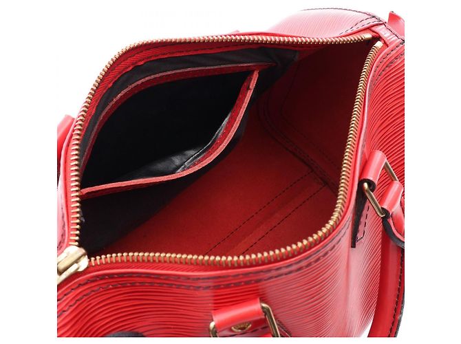 Borsa Louis Vuitton Speedy 25 Epi Rosso - vista 3