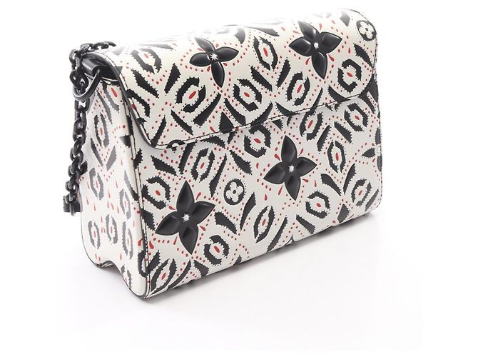 Bolso de mano/Bolso de hombro Louis Vuitton Twist MM Negro Blanco Roja - vista 2