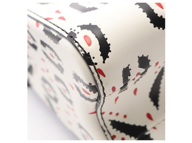 Bolso de mano/Bolso de hombro Louis Vuitton Twist MM Negro Blanco Roja - vista 8