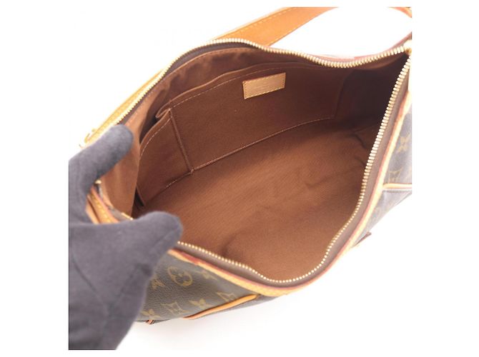 Borsa a tracolla Louis Vuitton Thames GM Monogram Marrone - vista 3