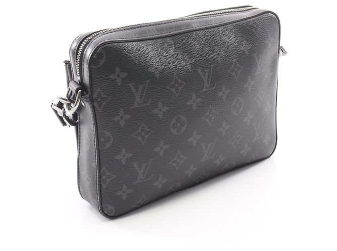 Borsa Trio Messenger Louis Vuitton Marrone Nero - vista 2