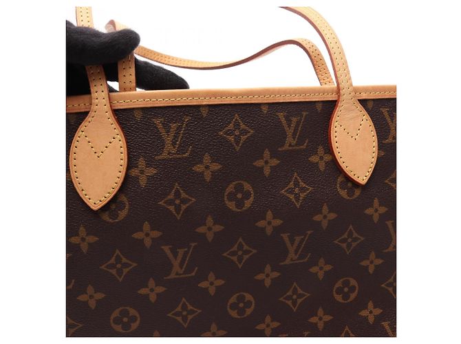 Borsa Tote Louis Vuitton Neverfull MM Marrone Rosa - vista 11