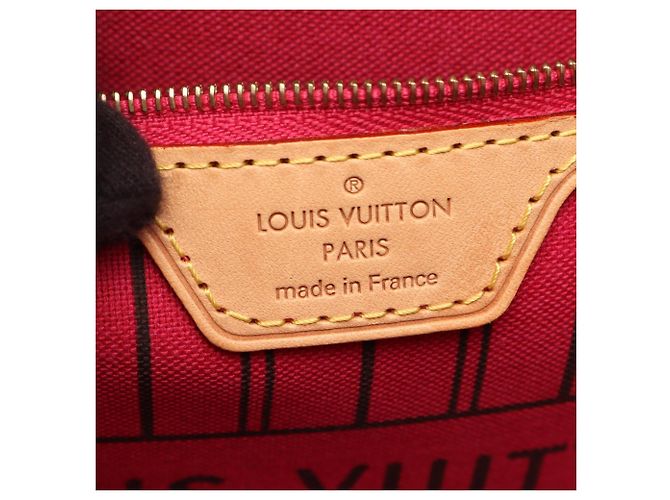 Borsa Tote Louis Vuitton Neverfull MM Marrone Rosa - vista 4