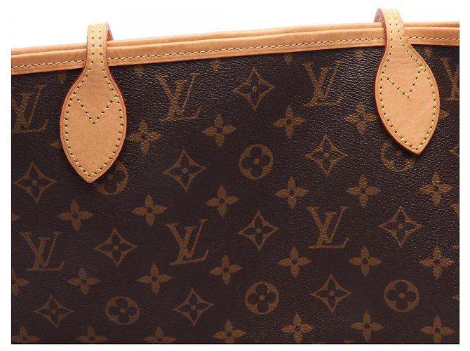 Borsa Tote Louis Vuitton Neverfull MM Marrone Rosa - vista 9
