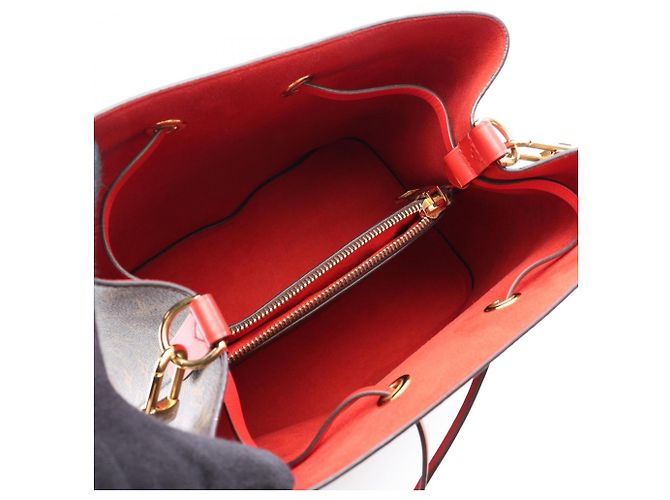 Néonoé Borsa Louis Vuitton NeoNoe Marrone Rosso - vista 3