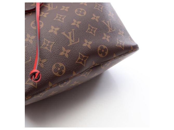 Néonoé Borsa Louis Vuitton NeoNoe Marrone Rosso - vista 6