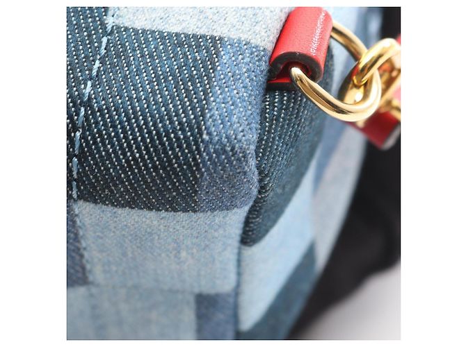 Zaino Louis Vuitton Palm Springs Backpack MINI Rosso Blu - vista 7