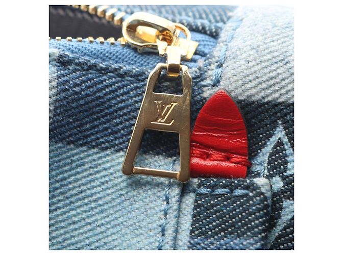 Zaino Louis Vuitton Palm Springs Backpack MINI Rosso Blu - vista 8