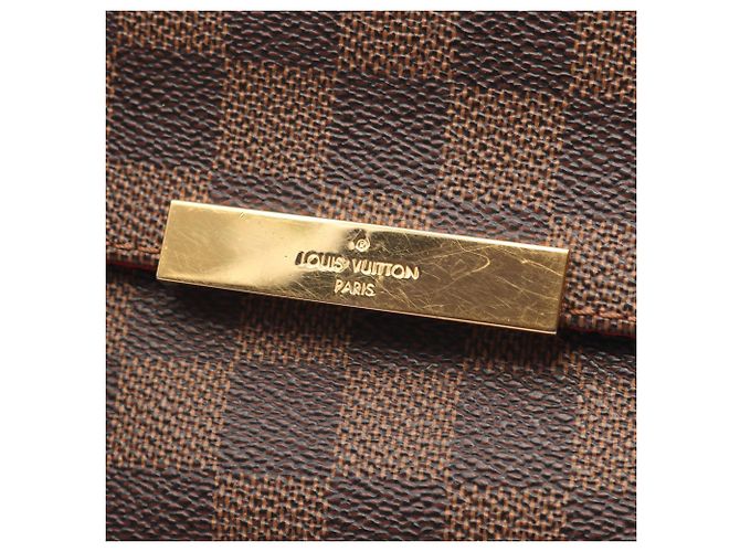 Borsa Louis Vuitton Favorite MM Marrone Damier ebene - vista 6