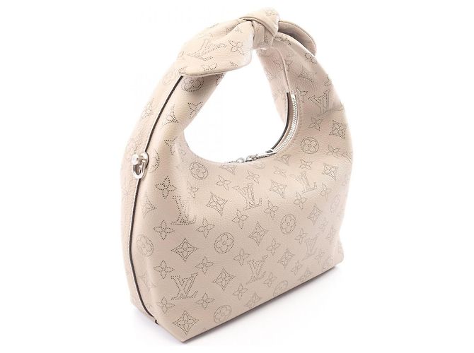 Borsa Louis Vuitton in pelle beige - vista 2
