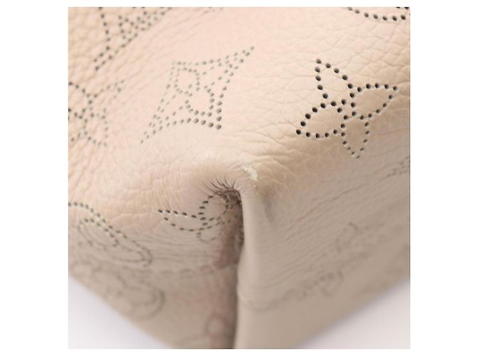Borsa Louis Vuitton in pelle beige - vista 6