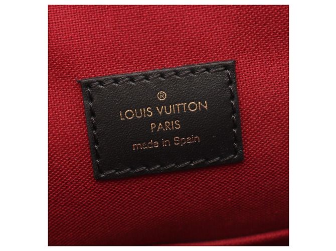 Zaino/Borsa Louis Vuitton Montsouris NM PM Marrone Nero - vista 4