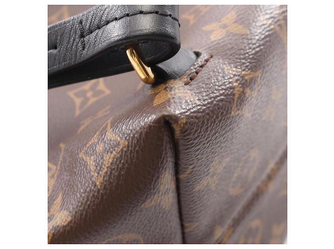 Zaino/Borsa Louis Vuitton Montsouris NM PM Marrone Nero - vista 8