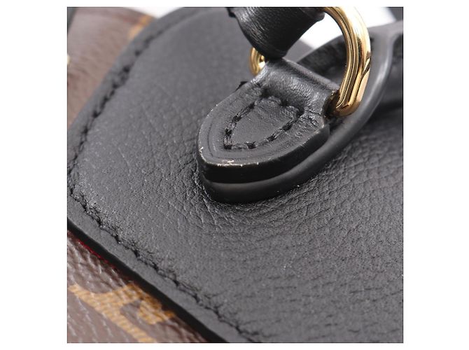 Zaino/Borsa Louis Vuitton Montsouris NM PM Marrone Nero - vista 9