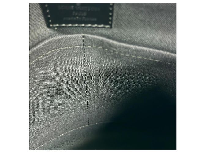 Borsa a tracolla Louis Vuitton Thomas Damier Graphite Marrone Nero - vista 7