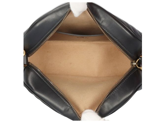 Borsa a tracolla Gucci GG Marmont in pelle nera Nero - vista 6