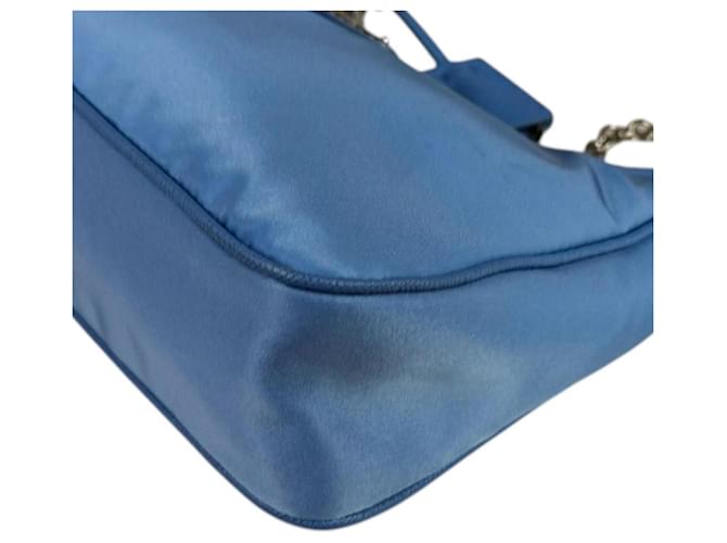 Borsa a tracolla Prada Re-Edition 2005 Blu - vista 7