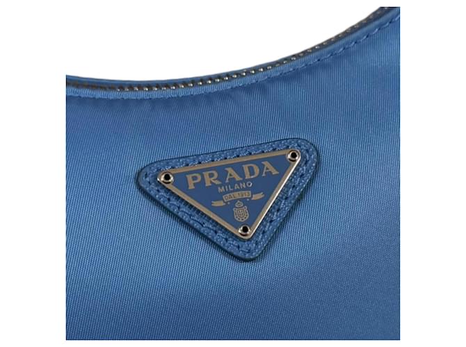Borsa a tracolla Prada Re-Edition 2005 Blu - vista 9