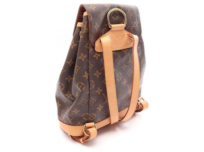 Zaino/Borsa Louis Vuitton Montsouris MM Marrone - vista 2