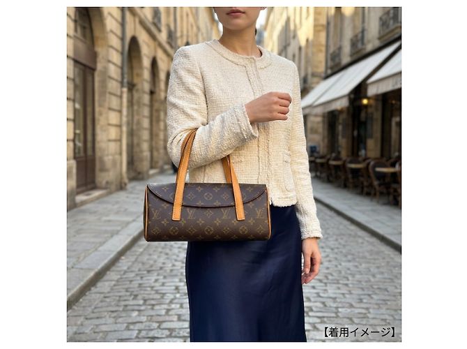 Borsa a mano Louis Vuitton Sonatine Monogram Marrone - vista 13