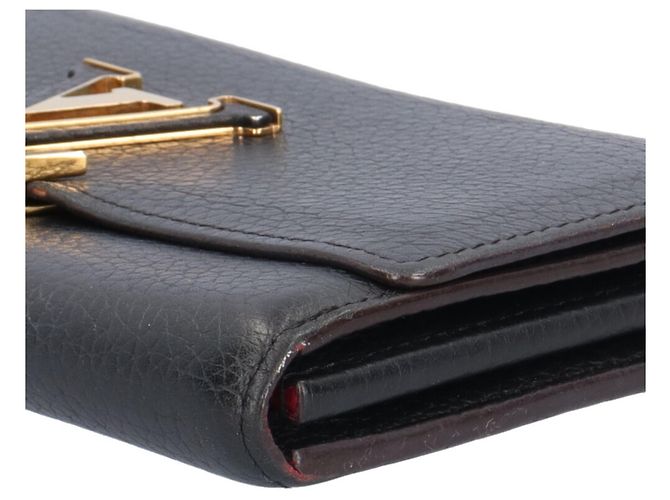 Louis Vuitton Portefeuille Capucines Long Wallet Nero Fuschia - vista 10