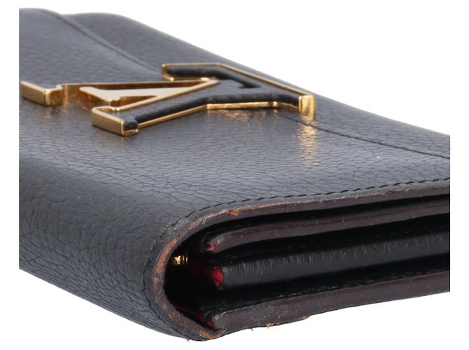 Louis Vuitton Portefeuille Capucines Long Wallet Nero Fuschia - vista 12