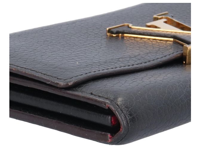 Louis Vuitton Portefeuille Capucines Long Wallet Nero Fuschia - vista 13