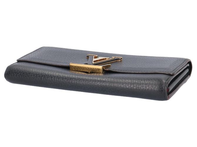 Louis Vuitton Portefeuille Capucines Long Wallet Nero Fuschia - vista 4